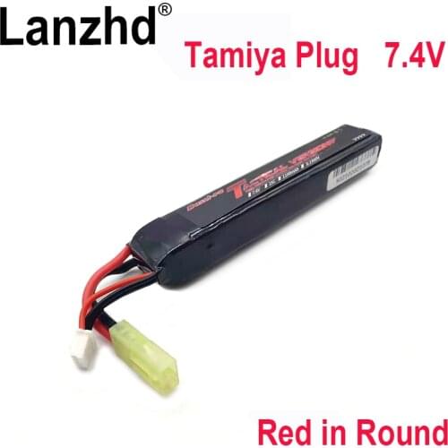 10pcs Tamiya Plug 7.4V 1100mAh Lipo Battery for Water Gun Mini Airsoft BB Air Pistol Electric Toys Guns 7.4V battery