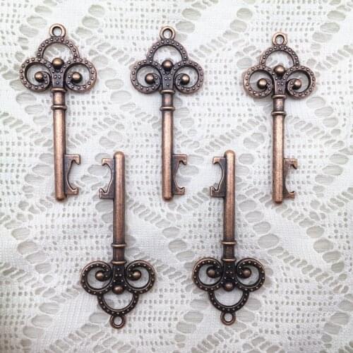 150pcs/lot Wedding Favors Party Gifts Cute Creative Skeleton Key Shape Beer Bottle Opener