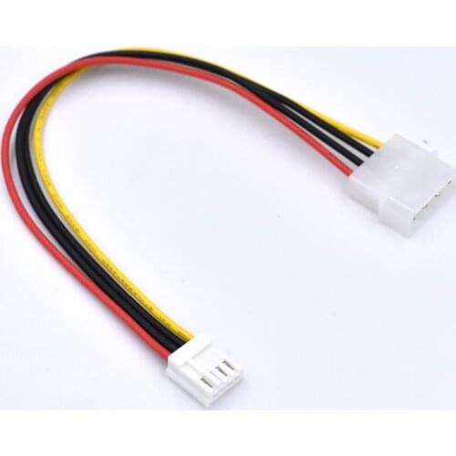 20cm 18AWG Molex 4pin to Floppy Drive 4 Pin FDD Floppy Power Supply Adapter Cable