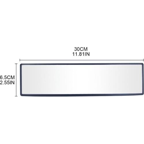 40GF Car Clip On Panoramic Rearview Mirror Wide Angle Automotive Glass Mirror for Safer Reversing