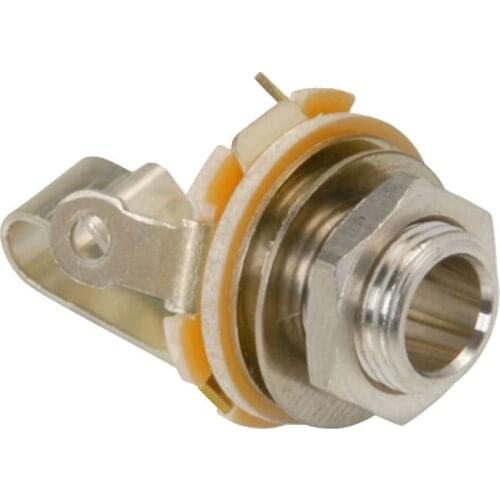 5 pcs 6.35mm/0.25 inch Long Mono Input/Output Jack for Electric Guitar Bass