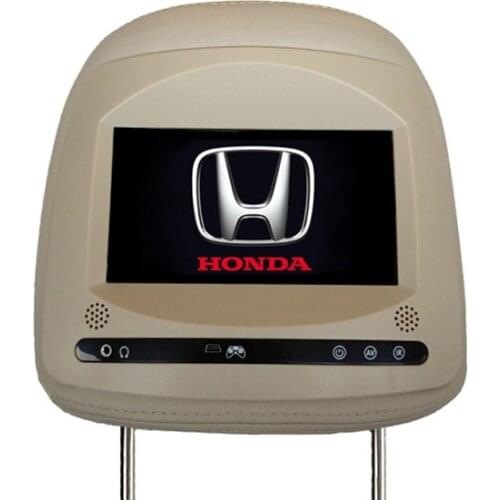 7" car headrest monitor for honda accord for honda crv for honda civic with HD digital screen 800x480 16:9 7inch