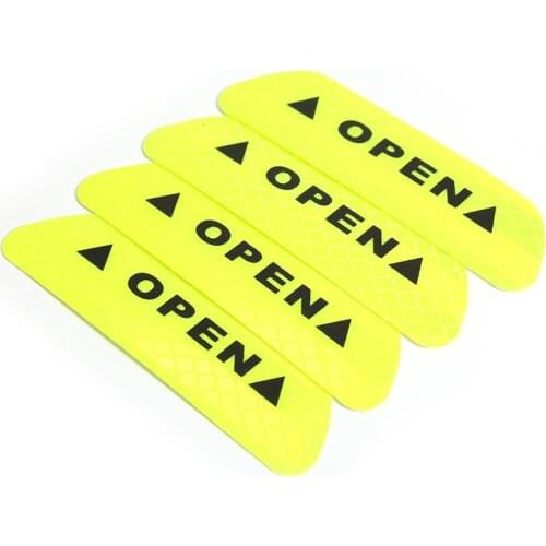 Car Sticker Carbon Fiber Stickers And Decals Auto Reflective Strip Warning Car Styling Accessories Automobiles Car Decoration