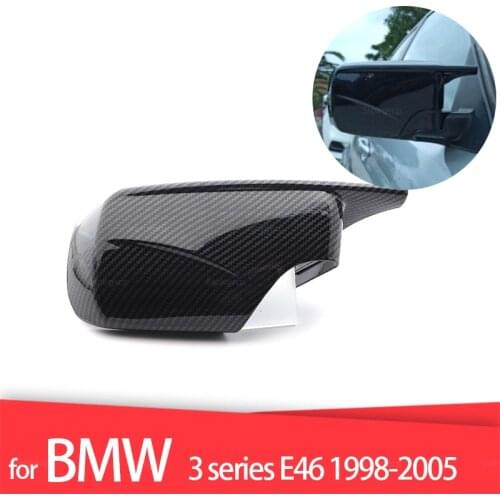 ABS Rearview Mirror Case Door Wing Mirror Cover Cap Shell Housing for BMW E46 316i 318i 318d 320d 320i 323i 325i 328i 330d 330i