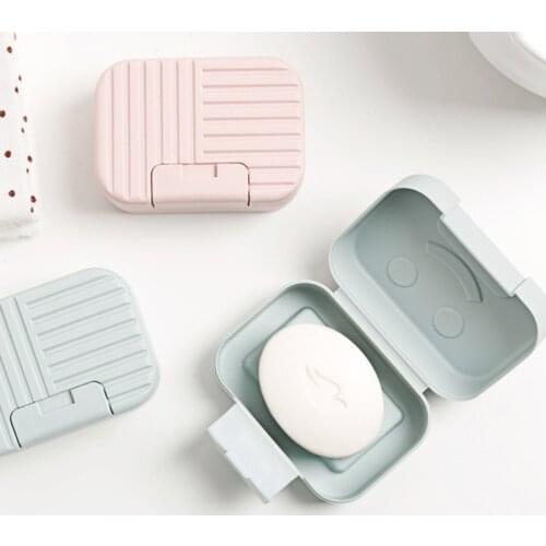 Bathroom Soap Holder Sealed Soap Box Bathroom Kitchen Storage Box Non-slip Drainage Soap Liquid Storage Box