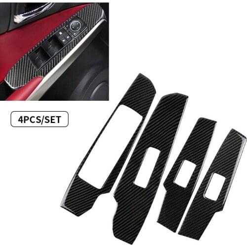 For Lexus IS250 IS300 IS350 200T 2013-2019 Carbon Fiber Car Sticker Door Handle Window Switch Panel Center Console Trim Cover
