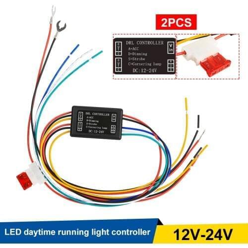Strobe Controller Car 12-24v Drl Flasher Module Daytime Running Light Universal Controller Dimming Turn Signal Control Car Lamps