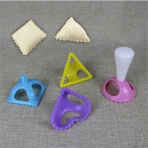 4pcs/set Plastic Dumpling Molds 4 Shapes Dumpling Press Tool Chinese jiaozi Kitchen Tool Cooking Pastry Dumpling Mold
