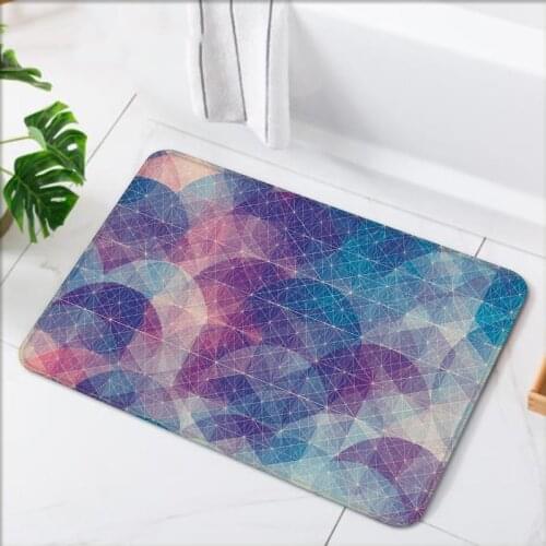 Geometric Bathroom Rugs Kitchen Carpets Non-slip Entrance Doormat Soft Door Mat For Bedroom Living Room Bedside Carpet Rug