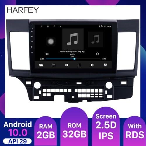Harfey RAM 2GB+ROM32GB IPS Android 10.0 Car Radio GPS Stereo Unit Player For HYUNDAI SANTA FE 2005 2006 2007 2008 2009-2012