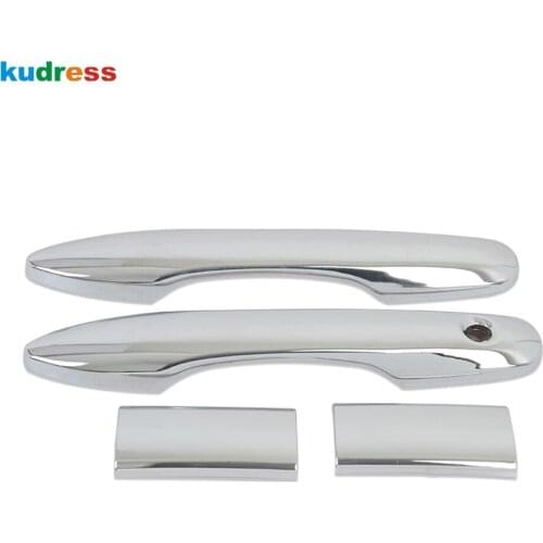 For Toyota HiAce Granvia Commuter 2019 2020 ABS Chrome Door Handle Cover Trim Sticker Frame Car Styling Accessories
