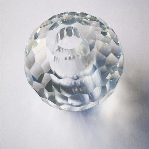 Top Quality 4Shapes Clear K9 Crystal Chandelier Accessory With Hole DIY Suncatcher Table Lamp Part Glass Honeycomb Faceted Balls
