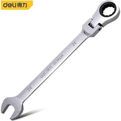Deli Adjustable Head Ratchet Wrench Multi Size Snap Ring Hand Wire stripper Nippers Multipurpose kits electric tools