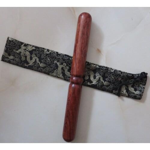 Rose wood Wooden ruler kung Fu Martial Arts health bar tai chi ruler stick 40cm length high quality