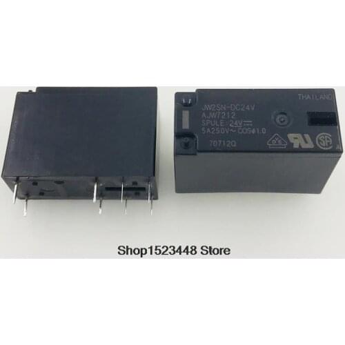 New 10pcs/lot relay JW2SN-DC24V JW2SN AJW7212 8PIN/5A/250VAC