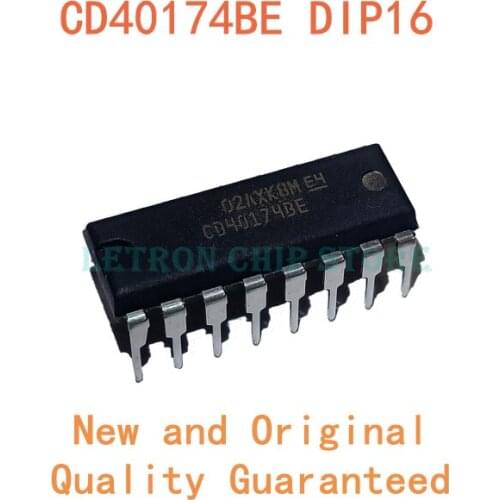 10PCS CD40174BE DIP16 CD40174BCN DIP-16 CD40174 HEF40174BP original and new