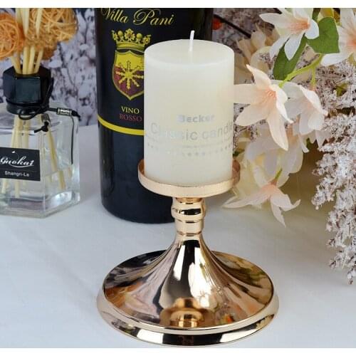IMUWEN Candle Holder Nordic Style Candlestick Candle Lantern Delicate Table Stand For Home Party Decor IM767