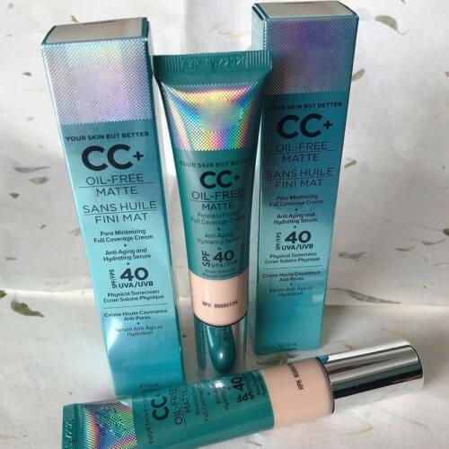 Drop shipping it cosmetics it your skin but better CC+ oil free matte pore minimizing full coverage cream 32ml Concealer Cream