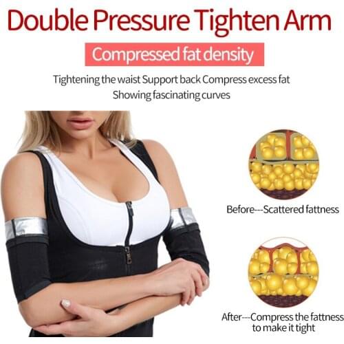 Unisex Sports Arm Trimmers Sauna Sweat Band Sauna Effect Arm Slimmer Supplies Cellulite Anti Weight Body Workout Shapers