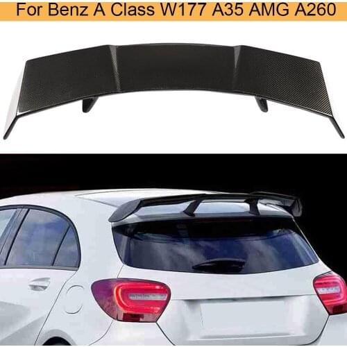 W177 Car Rear Roof Spoiler Window Wing For Mercedes-Benz A Class W177 A35 AMG A260 2019 2020 Carbon Fiber Spoiler Wing
