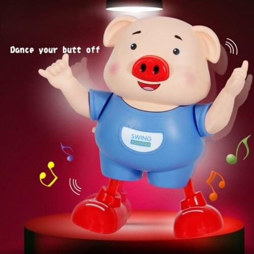 J60B Funny and Cute Music Dancing Pig Electric Toy Pigs Doll for Babies Musical Gifts