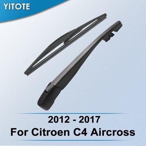 YITOTE Rear Wiper & Arm for Citroen C4 Aircross 2012 2013 2014 2015 2016 2017