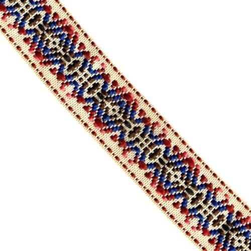 ZERZEEMOOY NEW 1'' 25mm 5yard/lots 100% polyester Ethnic Embroidered Jacquard Ribbons Trim DIY For Decoration Handcraft Apparel