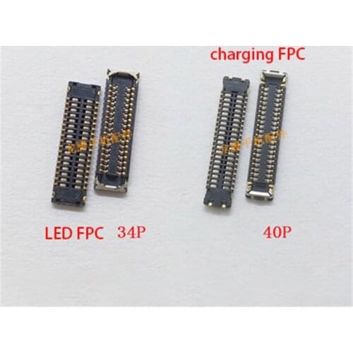LCD Display FPC Connector Plug MotherBoard Pin USB Charging flex FPC Pin For Huawei Enjoy Max For HONOR View 10 Lite