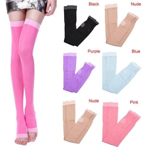 1Pair Ladys Beauty Leg Slim Legging Compression Burn Fat Thin Super Sleeping Overnight Slimming Stockings