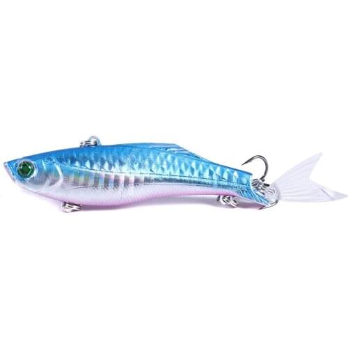 1pcs 6 color 80mm 22.7g Fintail VIB Wobbler lure Sinking Hard Baits Artificial Baits Fishing Lures