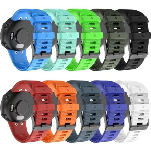 10 Colors Silicone Strap For Garmin Forerunner 45/45S Replacement Watchbands Fashion Soft Silicone Sport Wrist Band With Tool