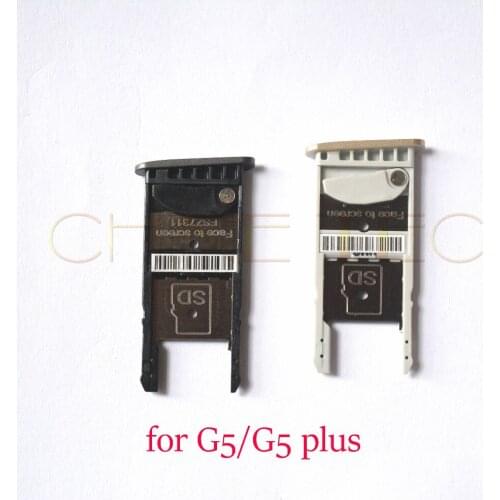 10pcs Original for Motorola Moto G5 G5 Plus Nano SIM Card Tray Micro SD Card Holder Slot Adapter Replacement Repair Parts