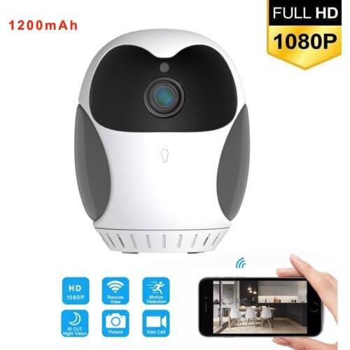 1200mAh 1080P WiFi Mini Camera AI Motion Detection Micro Camcorder Focal 360 degree Rotate CCTV Security Monitor Night Vision