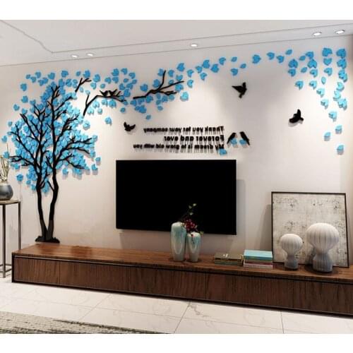 Acrylic Wall Decals Sticker Mural 3d Stickers Wall Decor For Tv Sofa Background Diy Art Decals Wallstickers Living Room Decor