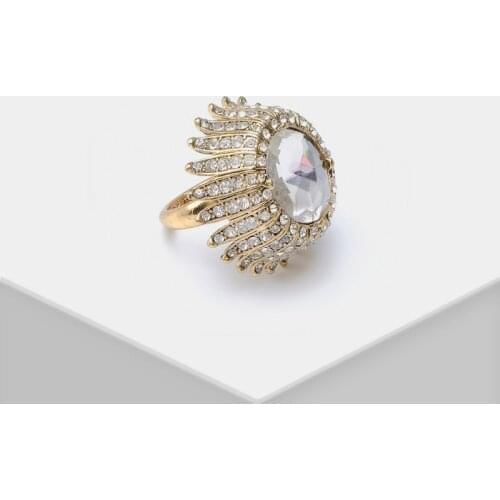 Amorita boutique Beautiful shiny flower mushroom ring