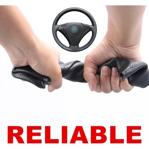 Hand stitched PU Artificial Leather Steering Wheel Cover for BMW E60 E61 520i 520li 523 523 523li 525 525i 530 530i 535 545i