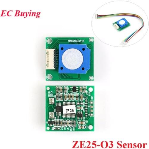 ZE25-O3 Ozone Meter O3 Sensor Module Gas Sensors For Ozone Monitor 0-10ppm with UART/Analog Voltage/PWM Wave 3.7 to 5.5V ZE25 O3
