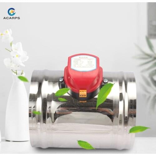 Stainless Steel 201 Damper Electric Air Valve Motorized Check Valve Pipe 80/100/125/150/200/250mm 220V 12V 24V