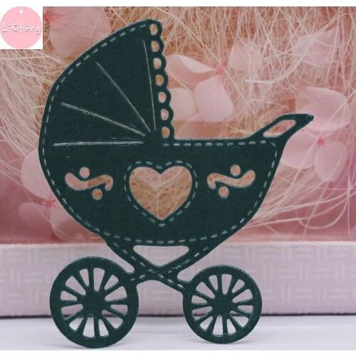 Baby Stroller Cutting Dies Scrapbooking Card Making Mold Diy Craft Paper Stencils Stamps and Dies Cut Embossing Knives Cutting