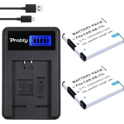 For Canon NB-11L NB-11LH NB 11L Batty + charger For Canon PowerShot A2400 A2500 A2600 A3400 A4000 IS, ELPH 115 130 320 340 HS