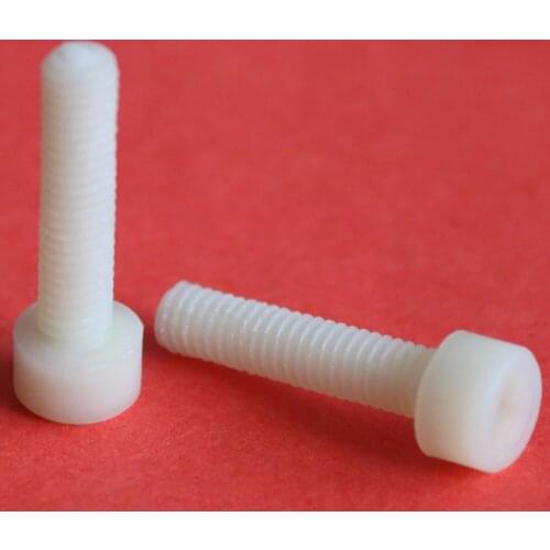 M10x20mm-50mm Environmental green plastic screw hex socket cylindrical head screw insulated nylon bolt