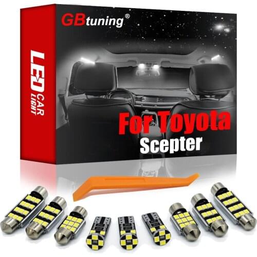 GBtuning Canbus LED Interior Light Kit 13PCS For Toyota Scepter 1992-1996 Vehicle Auto Map Reading Dome Indoor Trunk Lamp Parts