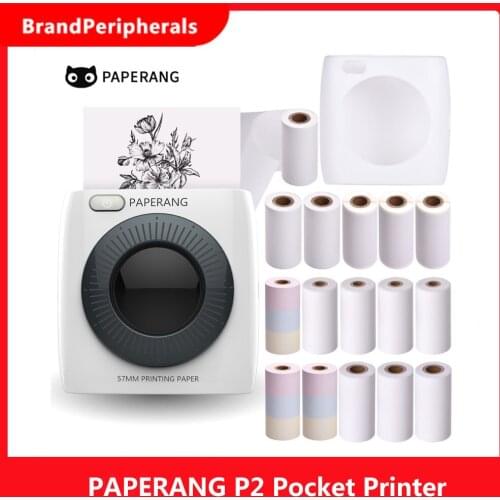 Xiaomi PAPERANG P2 Pocket Printer 300dpi BT Wireless Printer Portable Thermal Printer for Photo Picture Receipt Label Sticker