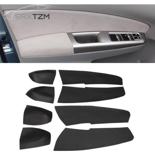 LHD For Subaru Forester 2008 2009 2010 2011 2012 Car Door Armrest Panel Microfiber Leather Cover Trim