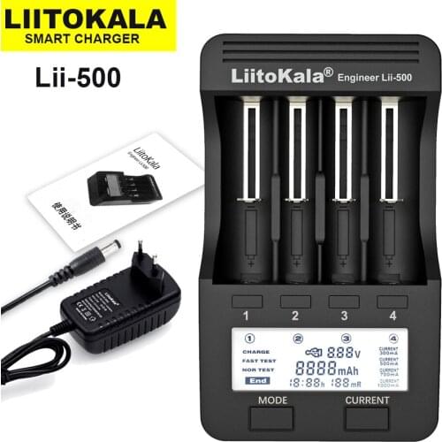 Liitokala Lii-500 Lii-PD4 Lii-S8 LCD 3.7V 18650 18350 18500 21700 14500 26650 AA NiMH Lithium-Battery Charger