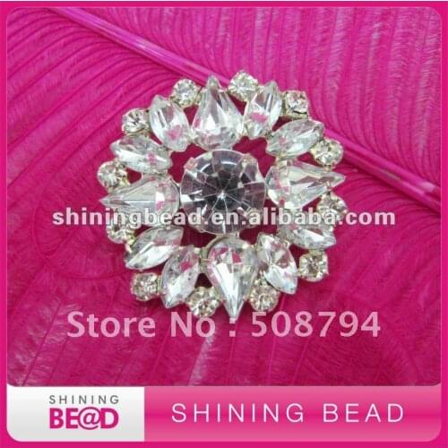 Small round rhinestone brooch for wedding invitation card,free shipping,cutely fashion rhinstone brooch for wedding bouquet