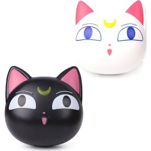 New Design Cute Cartoon Moon Cat with Mirror Contact Lens Case for Women Gift Contact Lenses Box