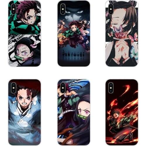 Transparent Soft TPU Case For Samsung Galaxy A3 A5 A7 A9 A8 Star A6 Plus 2018 2015 2016 2017 Anime Demon Slayer Kimetsu no Yaiba
