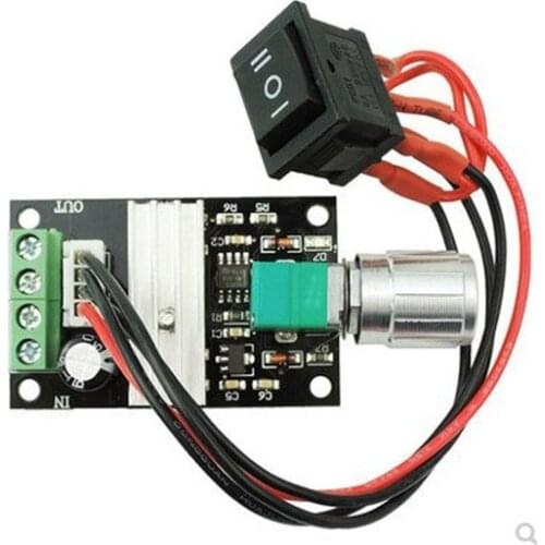 DC 6V 12V 24V 3A 80W PWM Motor Speed Control Adjustable Reversible Switch Regulator Board Governor Controller Module LED