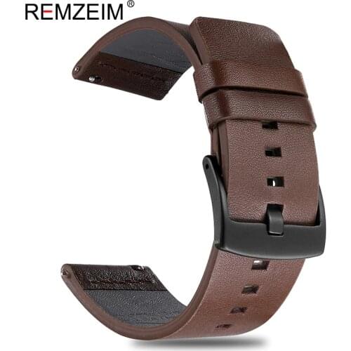 Italy Oil Leather Watchband Quick Release Watch Band Wrist Strap 18mm 20mm 22mm 24mm With Black Silver Stainless Steel Buckle